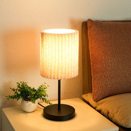 Brilagi - Настолна лампа NORDIC WAVE 1xE27/15W/230V лен/черна