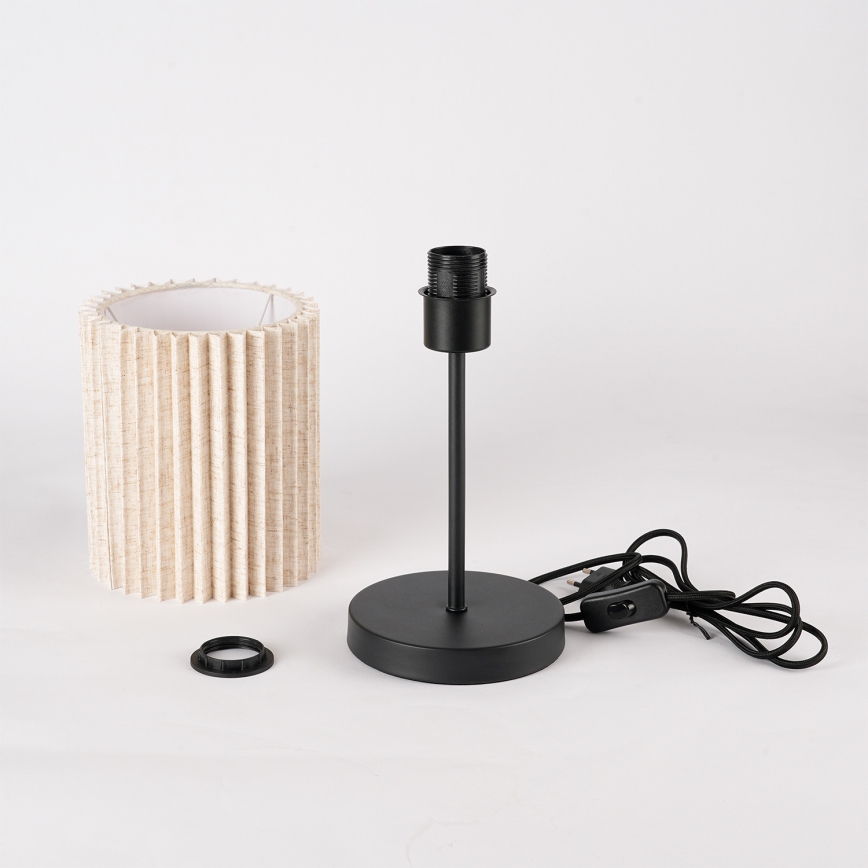 Brilagi - Настолна лампа NORDIC WAVE 1xE27/15W/230V лен/черна