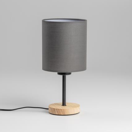 Brilagi - Настолна лампа NUBILA WOOD 1xE27/25W/230V дъб/антрацит