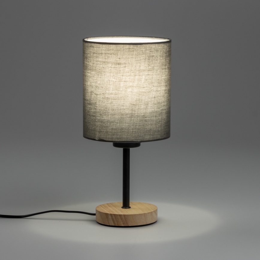 Brilagi - Настолна лампа NUBILA WOOD 1xE27/25W/230V дъб/антрацит