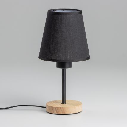 Brilagi - Настолна лампа NUBILA WOOD 1xE27/25W/230V дъб/черен