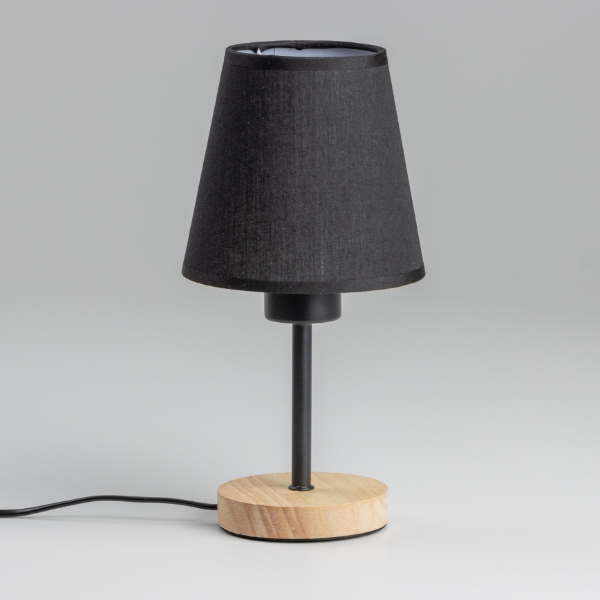 Brilagi - Настолна лампа NUBILA WOOD 1xE27/25W/230V дъб/черен