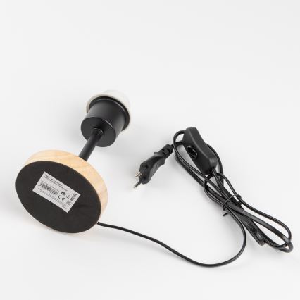 Brilagi - Настолна лампа NUBILA WOOD 1xE27/25W/230V дъб/черен
