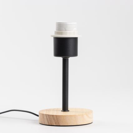 Brilagi - Настолна лампа NUBILA WOOD 1xE27/25W/230V дъб/черен/светлосив