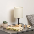 Brilagi - Настолна лампа NUBILA WOOD 1xE27/25W/230V дъб/черен/кремав