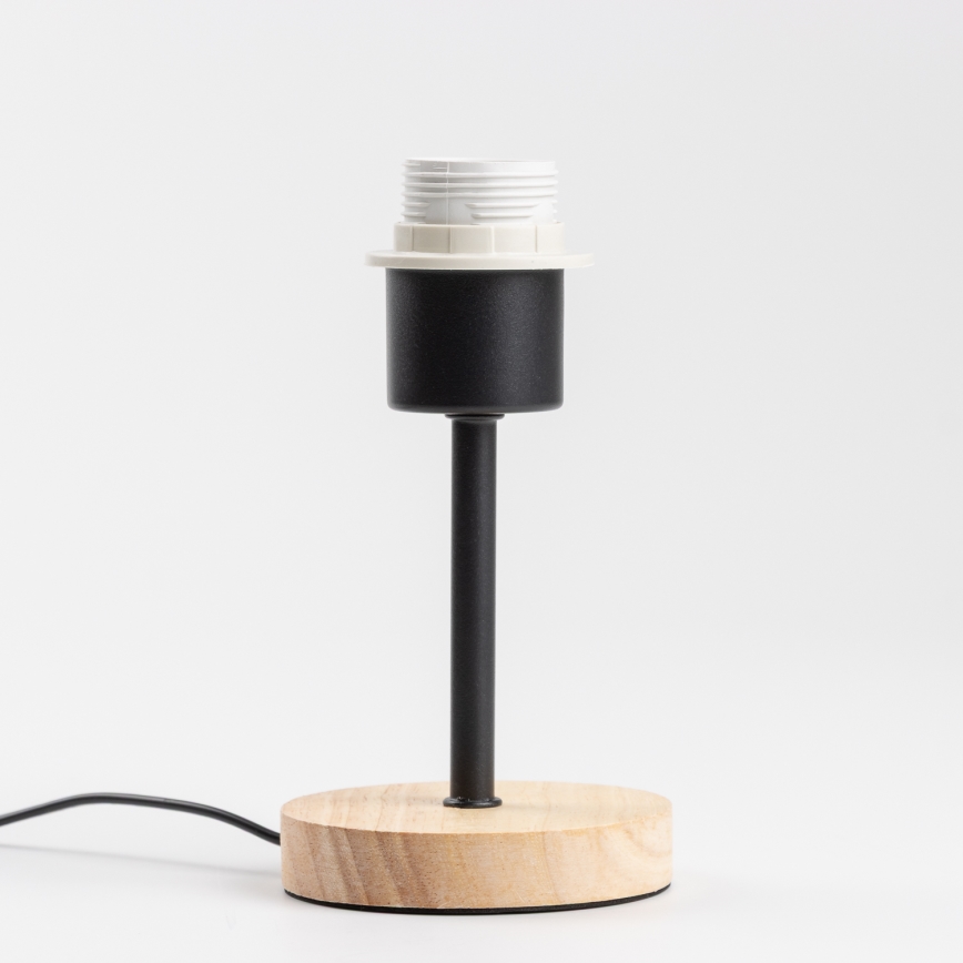 Brilagi - Настолна лампа NUBILA WOOD 1xE27/25W/230V дъб/черна/жълта