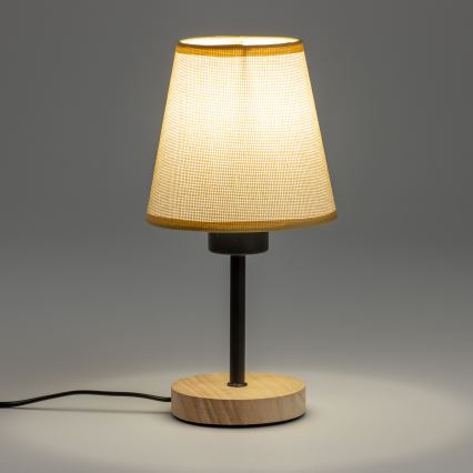 Brilagi - Настолна лампа NUBILA WOOD 1xE27/25W/230V дъб/светлокафяво