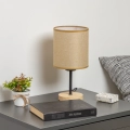 Brilagi - Настолна лампа NUBILA WOOD 1xE27/25W/230V дъб/светлокафяво