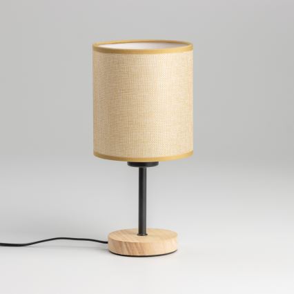 Brilagi - Настолна лампа NUBILA WOOD 1xE27/25W/230V дъб/светлокафяво