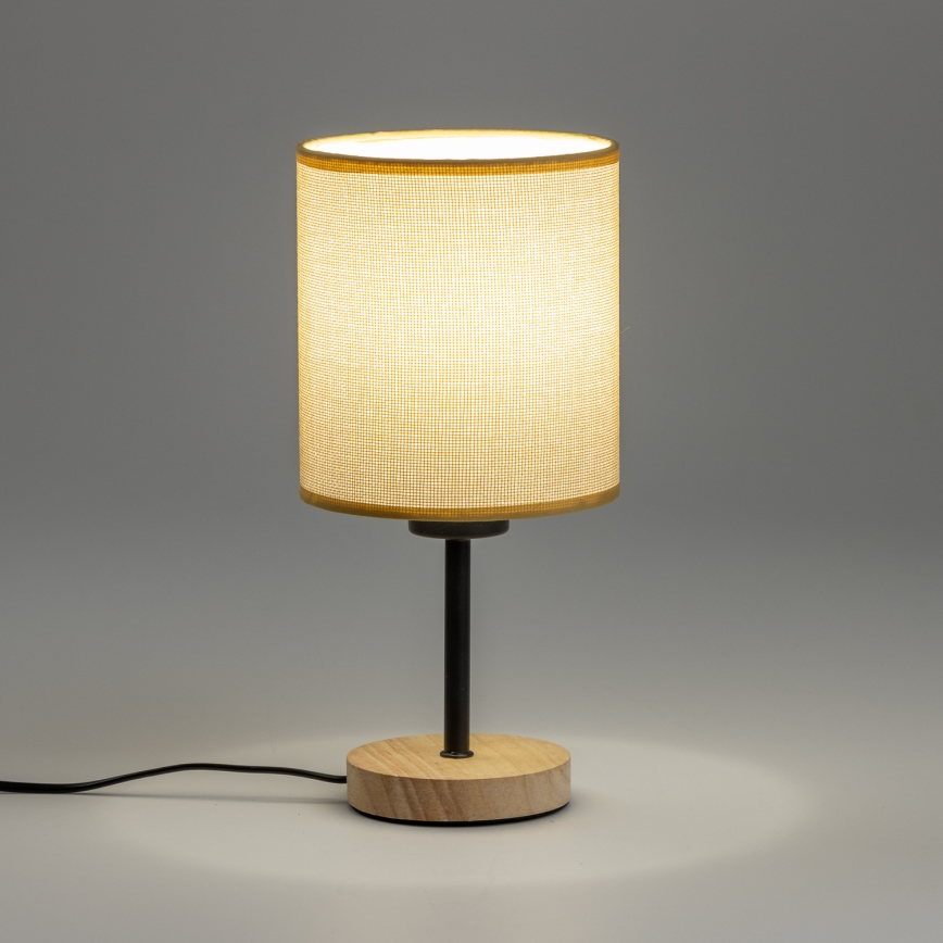 Brilagi - Настолна лампа NUBILA WOOD 1xE27/25W/230V дъб/светлокафяво