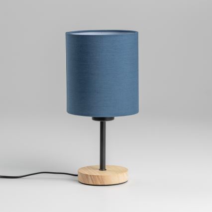 Brilagi - Настолна лампа NUBILA WOOD 1xE27/25W/230V дъб/тъмносин