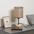 Brilagi - Настолна лампа NUBILA WOOD 1xE27/25W/230V дъб/кафяв