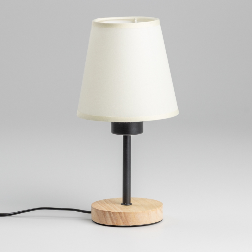 Brilagi - Настолна лампа NUBILA WOOD 1xE27/25W/230V дъб/кремав