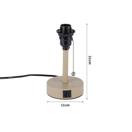 Brilagi - Настолна лампа TABLON с USB порт 1xE27/25W/230V бежова