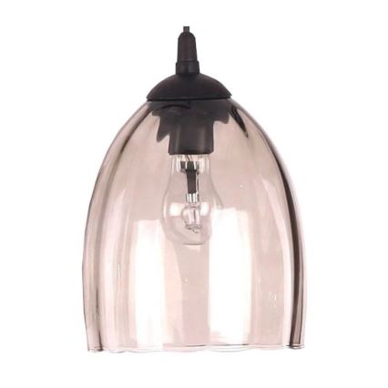 BRILAGI - Настолна лампа WOOD GLASS 1xE27/40W/230V кафява/черна/димно бежова