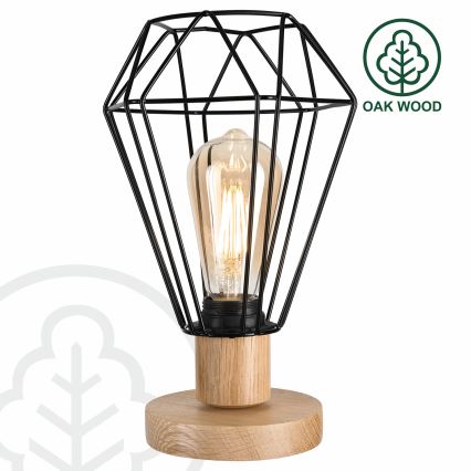 Brilagi - Настолна лампа WOODY BASKET 1xE27/60W/230V дъб