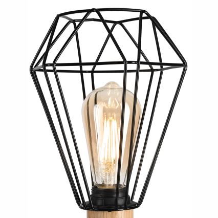 Brilagi - Настолна лампа WOODY BASKET 1xE27/60W/230V дъб
