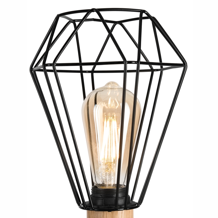Brilagi - Настолна лампа WOODY BASKET 1xE27/60W/230V дъб