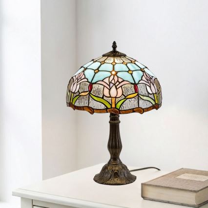 Brilagi - настолна витражна лампа Tiffany LORAS 1xE27/40W/230V