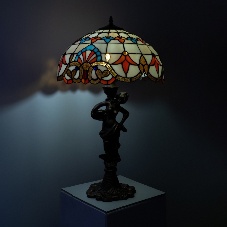 Brilagi - Настолна витражна лампа Tiffany MIRABELLA 1xE27/60W/230V