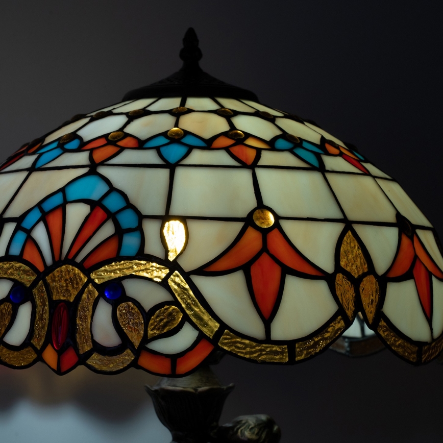 Brilagi - Настолна витражна лампа Tiffany MIRABELLA 1xE27/60W/230V