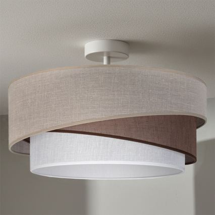 Brilagi - Накладен полилей ARROW 1xE27/60W/230V Ø 45 см бежов/кафяв/бял