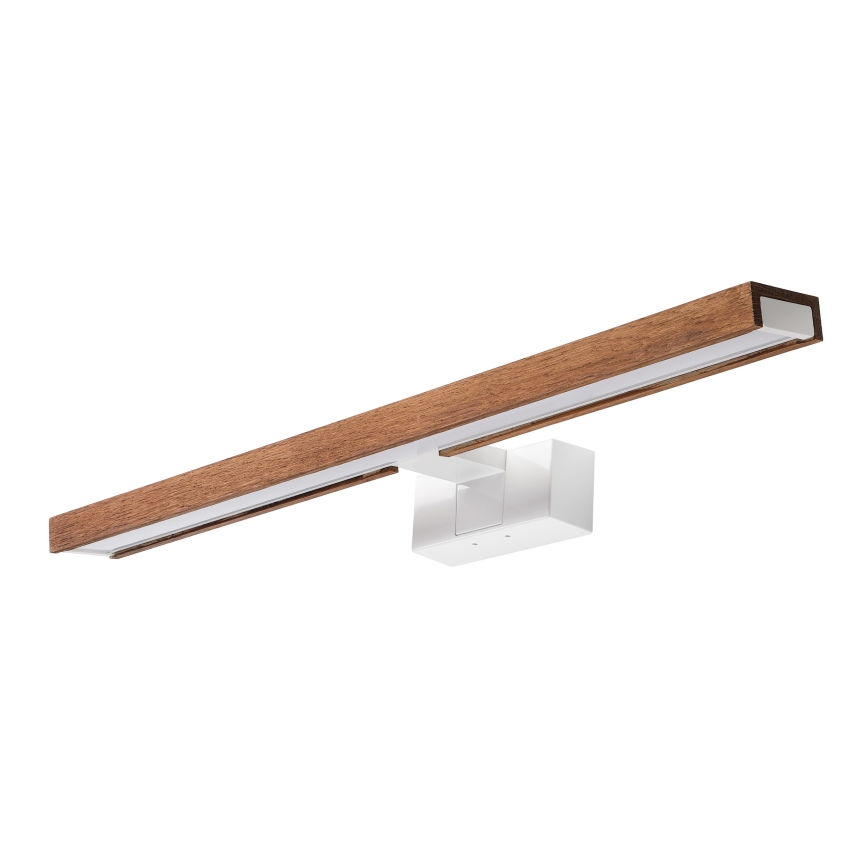 Brilagi - LED банно осветление за огледало 3 в 1 WOODY MIRROR LED/12W/230V 60 cm IP44 бяло/дъб-череша