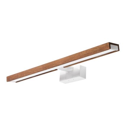 Brilagi - LED банно осветление за огледало 3 в 1 WOODY MIRROR LED/12W/230V 60 cm IP44 бяло/дъб-череша