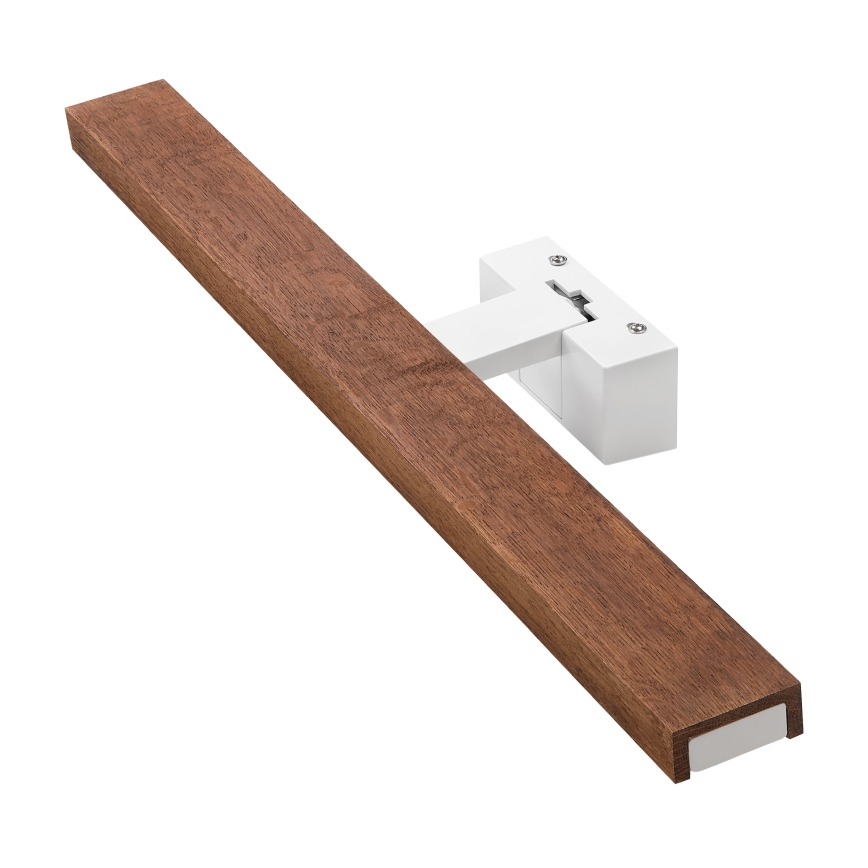 Brilagi - LED банно осветление за огледало 3 в 1 WOODY MIRROR LED/12W/230V 60 cm IP44 бяло/дъб-череша