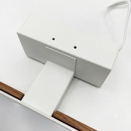 Brilagi - LED банно осветление за огледало 3 в 1 WOODY MIRROR LED/12W/230V 60 cm IP44 бяло/дъб-череша