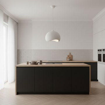 Brilagi - Пендан на кабел WABI SABI 1xE27/40W/230V Ø 34 см бял