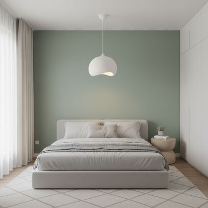 Brilagi - Пендан на кабел WABI SABI 1xE27/40W/230V Ø 34 см бял