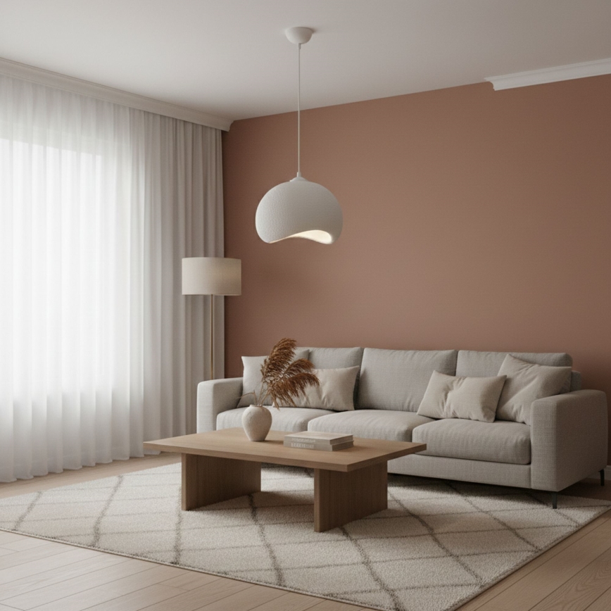 Brilagi - Пендан на кабел WABI SABI 1xE27/40W/230V Ø 34 см бял