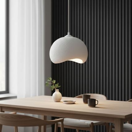 Brilagi - Пендан на кабел WABI SABI 1xE27/40W/230V Ø 34 см бял