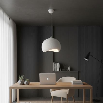 Brilagi - Пендан на кабел WABI SABI 1xE27/40W/230V Ø 34 см бял