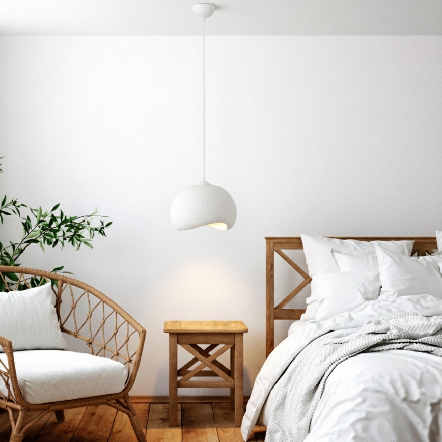 Brilagi - Пендан на кабел WABI SABI 1xE27/40W/230V Ø 34 см бял