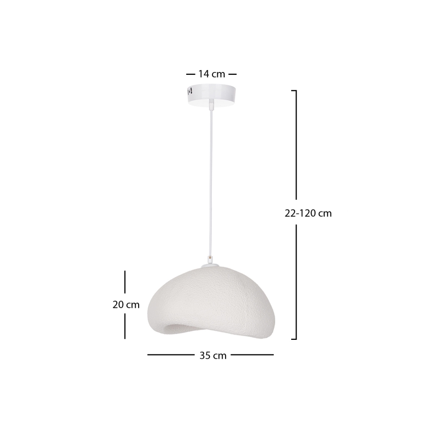 Brilagi - Пендан на кабел WABI SABI 1xE27/40W/230V Ø 35 см бял