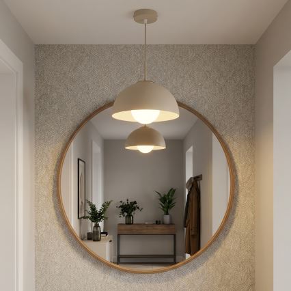 Brilagi - Пендант на кабел 1xE27/60W/230V Ø 30 cm бежов/златист