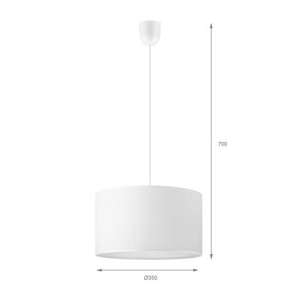 Brilagi - Пендант на кабел SIRIJA MODERN 1xE27/60W/230V Ø 35 см бял