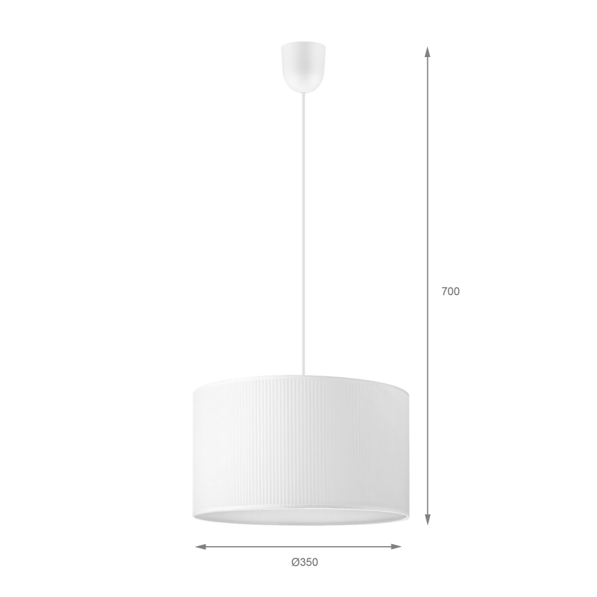 Brilagi - Пендант на кабел SIRIJA MODERN 1xE27/60W/230V Ø 35 см бял