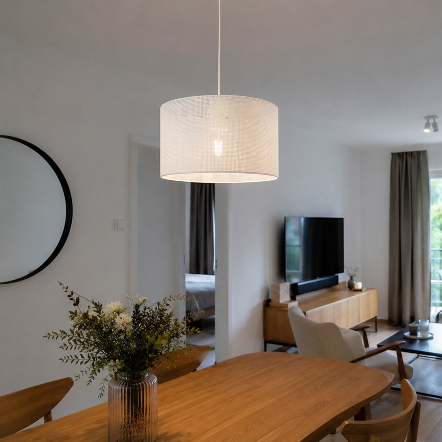 Brilagi - Пендант на кабел SIRIJA MODERN 1xE27/60W/230V Ø 35 см бял