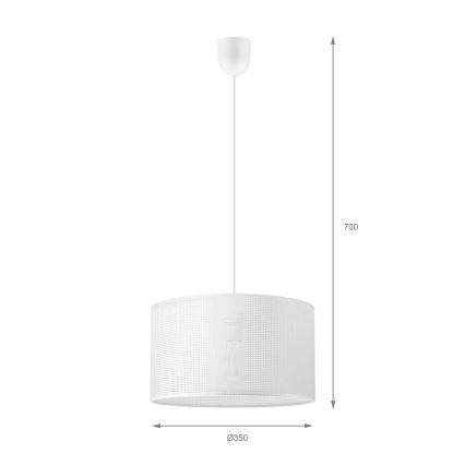 Brilagi - Пендант на кабел SIRIJA MODERN 1xE27/60W/230V Ø 35 см бял