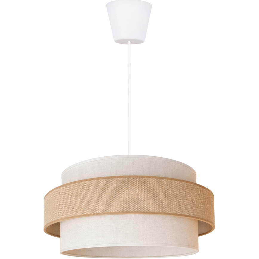 Brilagi - Пендант на кабел SPACE, 1xE27/60W/230V, Ø 40 cm, бежово/кремаво