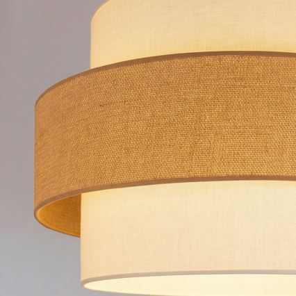 Brilagi - Пендант на кабел SPACE, 1xE27/60W/230V, Ø 40 cm, бежово/кремаво