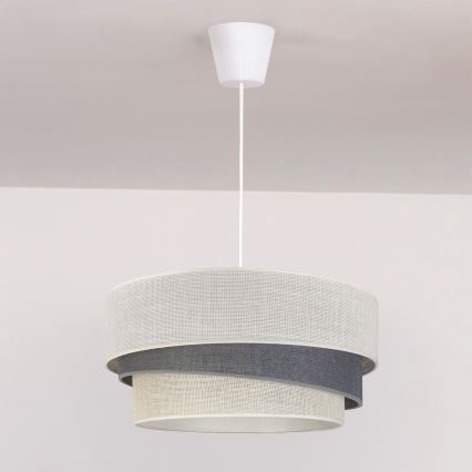 Brilagi - Пендант на кабел TRIO 1xE27/60W/230V Ø 40 см кремав/сив