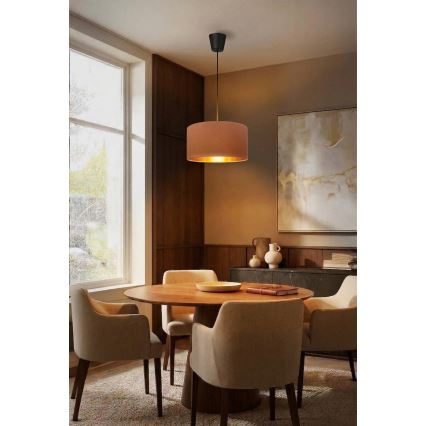 Brilagi - Пендант на кабел VELVET 1xE27/60W/230V Ø 40 см бежово/златно