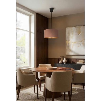 Brilagi - Пендант на кабел VELVET 1xE27/60W/230V Ø 40 см бежово/златно