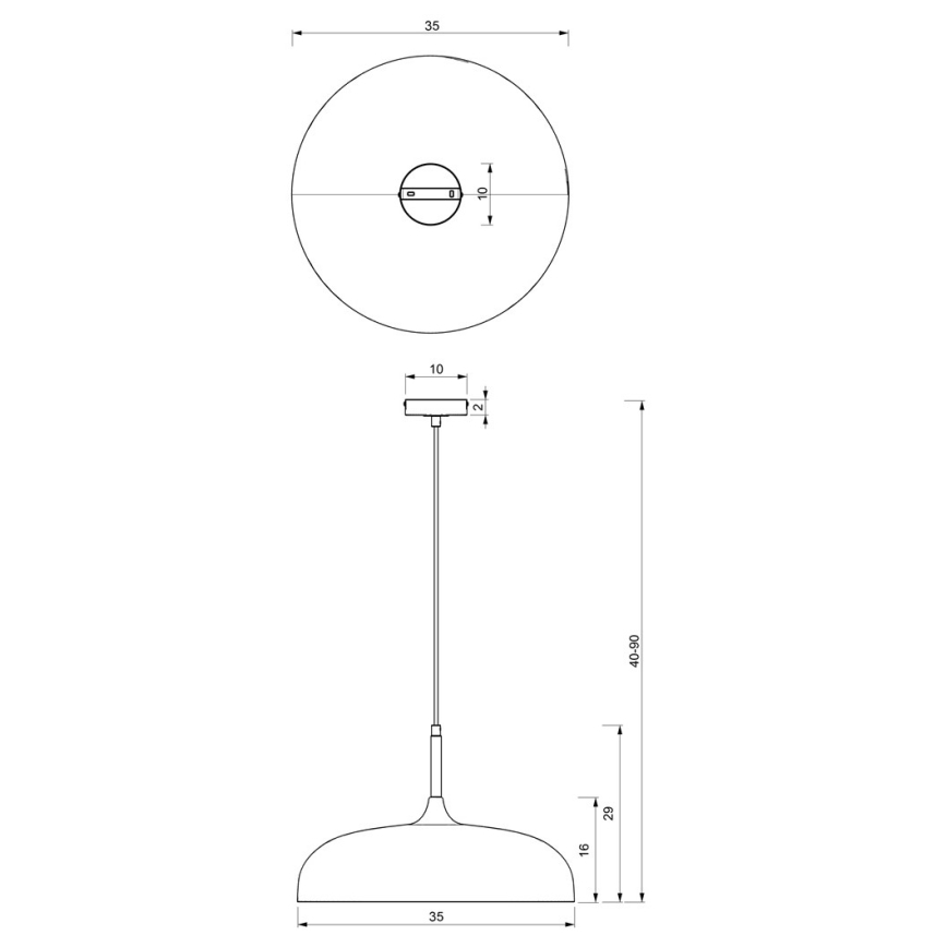 Brilagi - Пендел ABRAHAM 1xE27/60W/230V Ø 35 см зелен