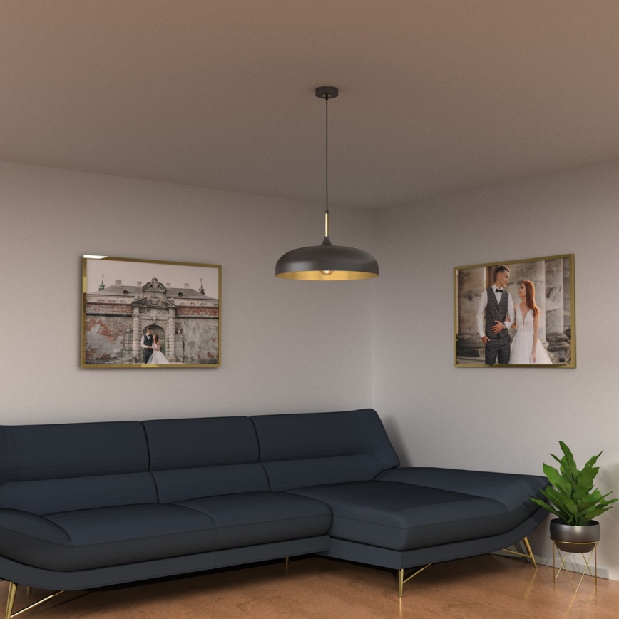 Brilagi - Пендел ABRAHAM 1xE27/60W/230V Ø 45 см черен