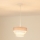 Brilagi - Пендел ALASKA LUNETA 1xE27/15W/230V Ø 25 см сив/кремав